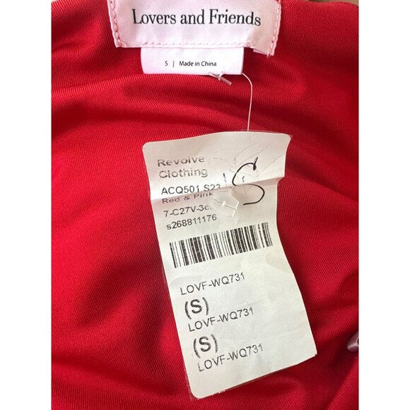 Lovers and Friends Cordelia Mini Skirt in Red & Pink Small New Womens Flower - Picture 9 of 12